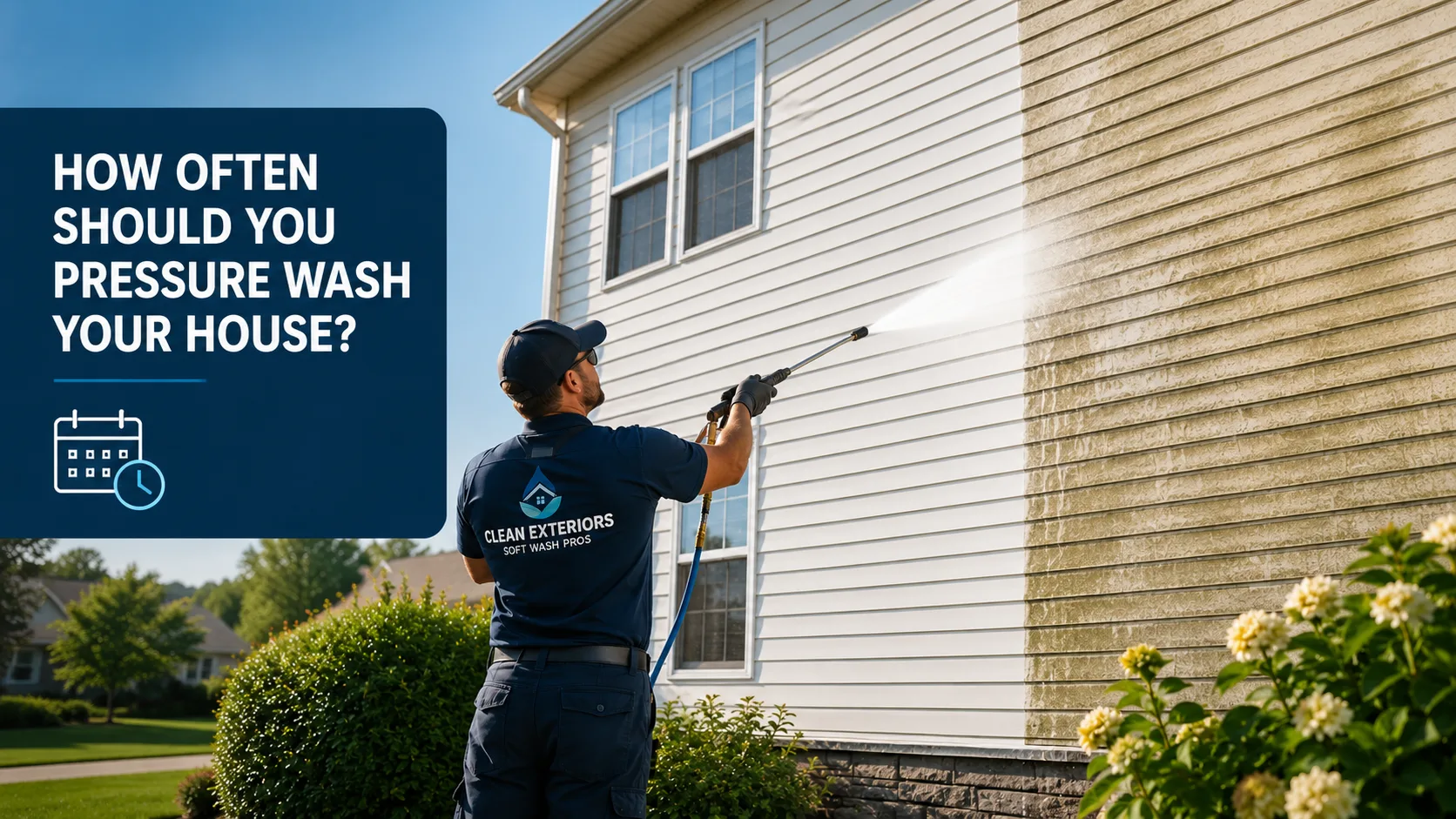 Hamilton home being soft-washed