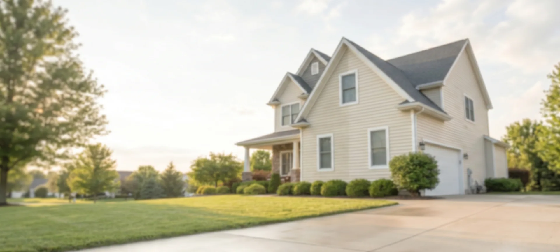 Hamilton suburban home with Hamilton Pressure Washing holiday lighting installation
